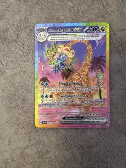 Pokemon TCG Alolan Exeggutor EX 242/191 SIR Surging Sparks S&V N Mint - Image 1