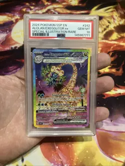 2024 Pokemon Surging Sparks Alolan Exeggutor Ex SIR 242/191 PSA 10 Gem Mint - Image 1