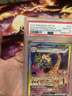 2024 Pokemon Surging Sparks Alolan Exeggutor Ex SIR 242/191 PSA 10 Gem Mint - Image 4