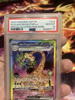2024 Pokemon Surging Sparks Alolan Exeggutor Ex SIR 242/191 PSA 10 Gem Mint - Image 5