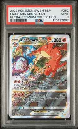 PSA 9 Charizard VSTAR SWSH262 SWSH: Sword & Shield Promo Cards Holo - Image 1