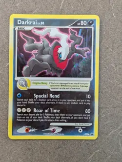 Pokemon Card 2008 DARKRAI Holo DP24 Diamond & Pearl Black Star Promo NM/LP Swirl - Image 1
