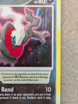 Pokemon Card 2008 DARKRAI Holo DP24 Diamond & Pearl Black Star Promo NM/LP Swirl - Image 2