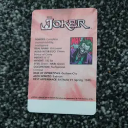 DC Villains The Joker Series 2 Coin Pusher Card No Number - Image 2