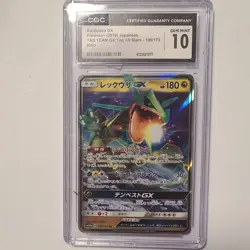 CGC 10 Pokemon Rayquaza GX 100/173 SM12a Tag All Stars Holo JP 2019 - Image 2