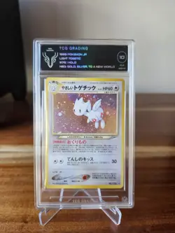 Light Togetic HOLO 2001 Pokemon Japanese Neo 4 Destiny #176 TCG 10 Graded - Image 1