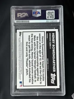 2016 Henry Rowengartner Signed Auto By Thomas Ian Nicholas PSA 10 - Image 2