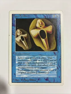 Copy Artifact Unlimited MP Moderate Play MTG Magic The Gathering - Image 1