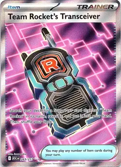 Team Rocket's Transceiver 263/217 Ultra Rare Ascended Heroes Pokemon Holo NM - Image 1