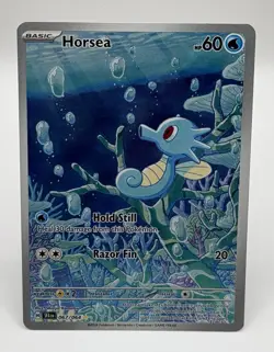 Pokemon TCG Horsea 067/064 Illustration Rare Full Art Holo Shrouded Fable - Image 1