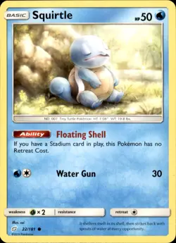 Squirtle 22/181 Pokemon Team Up Common NM - Image 1