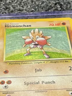 [MP] Hitmonchan 7/102 Holo Rare - Base Set - English 1999 Pokemon - Image 2