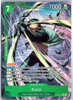 Kuro (Alternate Art) OP15-025 NM Adventure on Kami's Island - Image 1