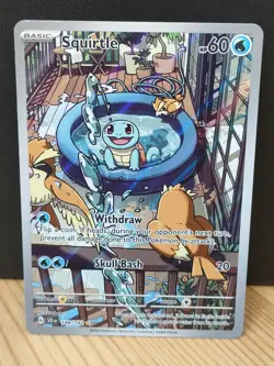 Squirtle 148/142 Stellar Crown Illustration Rare - Image 1