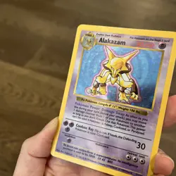 Alakazam Shadowless Holo Rare Base Set 001/102 WOTC MP - Image 4