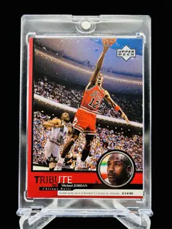 1999 Upper Deck Tribute To Michael Jordan #16 Chicago Bulls Wearing #12🔥GOAT🔥 - Image 1