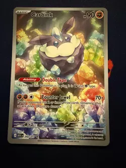 CARBINK 242/217 ILLUSTRATION RARE ASCENDED HEROES POKEMON HOLO - Image 1