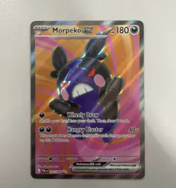 Pokemon Morpeko ex 102/084 Pitch Black Ultra Rare Full Art NM Mega Evolution - Image 1