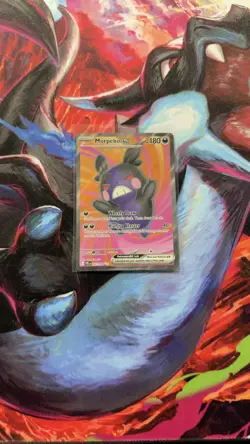 Morpeko ex 102/084 Ultra Rare Pitch Black Pokemon Holo NM - Image 1