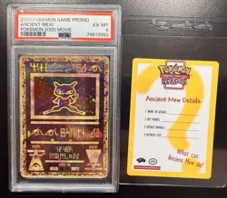 2000 Pokemon Game Promo ANCIENT MEW Movie Holo PSA 6 includes TCG card - Image 1