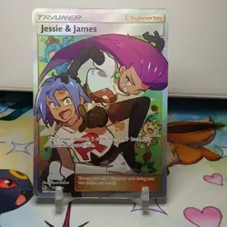 Jesse & James 68/68 Full Art Pokemon TCG Hidden Fates 2019 NM Condition - Image 1