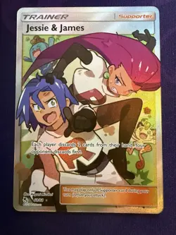 Jesse & James 68/68 Full Art Pokemon TCG Hidden Fates 2019 NM Condition - Image 1