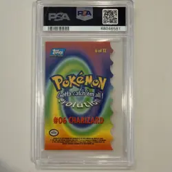 1999 Topps Pokemon Charizard The Movie Die-Cut #6 PSA 9 MINT - Image 2