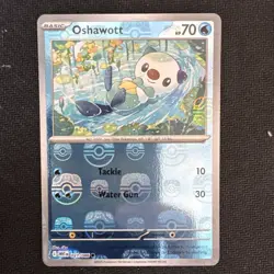 Oshawott - 021/086 - MASTERBALL Reverse Holo - White Flare - NM/M - Image 2