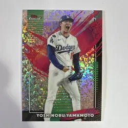 Topps Finest 2025 - Yoshinobu Yamamoto #213 Dodgers Rare Mini Diamond - Image 1