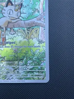 Pokemon TCG Meowth 106/094 Phantasmal Flames Illustration Rare Near Mint - Image 2
