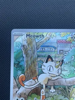 Pokemon TCG Meowth 106/094 Phantasmal Flames Illustration Rare Near Mint - Image 4
