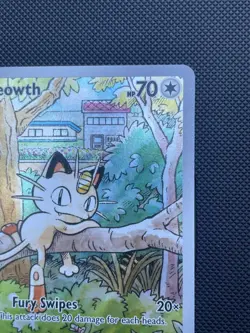 Pokemon TCG Meowth 106/094 Phantasmal Flames Illustration Rare Near Mint - Image 5