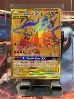 Pokemon TCG Reshiram Charizard GX Sun Moon SM247 Holo Promo - NM - Image 1