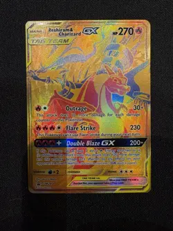 Pokemon TCG Reshiram Charizard GX Sun Moon SM247 Holo Promo - NM - Image 2