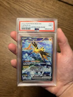 PSA 9 Zapdos EX Card 202/165 Scarlet Violet 151 Mint PSA SIR Pokemon - Image 1
