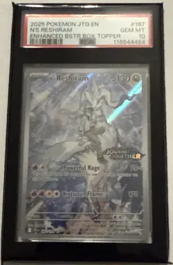2025 Pokemon SV Journey Together N's Reshiram Promo Cards 167 PSA GEM MINT 10 - Image 2