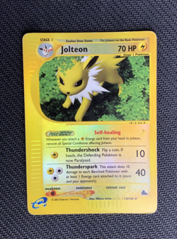 Jolteon 13/144 Reverse Holo Rare Pokemon TCG Skyridge Vintage Card WOTC - Image 1