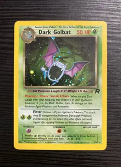 Pokemon Card Dark Golbat 7/82 Team Rocket Holo Vintage WOTC Rare LP - Image 1