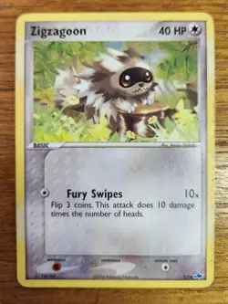Zigzagoon Pokemon Card, EX Trainer Kit - Latios 7/10 - Image 1