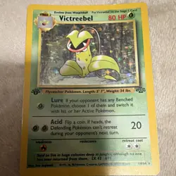 WotC Pokemon TCG Victreebel 14/64 Jungle Holo Rare English 80 HP 1999 1st Ed - Image 1