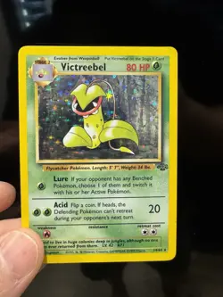 Pokemon TCG Victreebel Jungle 14/64 Holo Rare Unlimited English 1999 80HP - Image 2