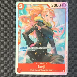 OP10-005 Sanji SR One Piece Card Game Royal Blood TCG English Playset - Image 1