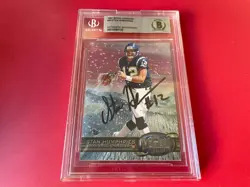 Stan Humphries Chargers 1997 Metal Universe Card Signed Auto Beckett BAS Slabbed - Image 1