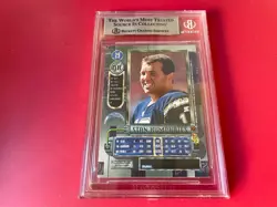 Stan Humphries Chargers 1997 Metal Universe Card Signed Auto Beckett BAS Slabbed - Image 2