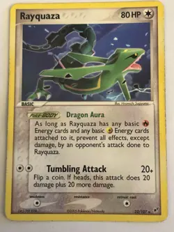 Rayquaza 22/107 EX Deoxys Non Holo Moderately Played Pokemon Card - Image 1