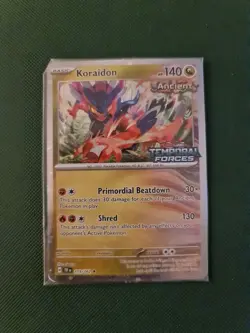 Pokemon Card Koraidon 119/162 Temporal Force Stamped Promo UK Sealed - Image 1