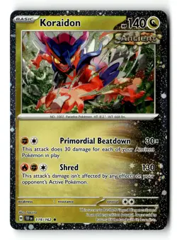 Pokemon Card Koraidon - Cosmo Holo LP Temporal Forces Rare 119/162 - Image 1