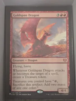 Goldspan Dragon 139/285 Mythic The List Reprints Magic: The Gathering NM - Image 1