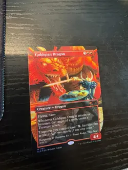 MTG Goldspan Dragon RAINBOW FOIL MTG Secret Lair 1780 NM - Image 1