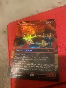 Mtg Goldspan dragon extended art FOIL - Image 3